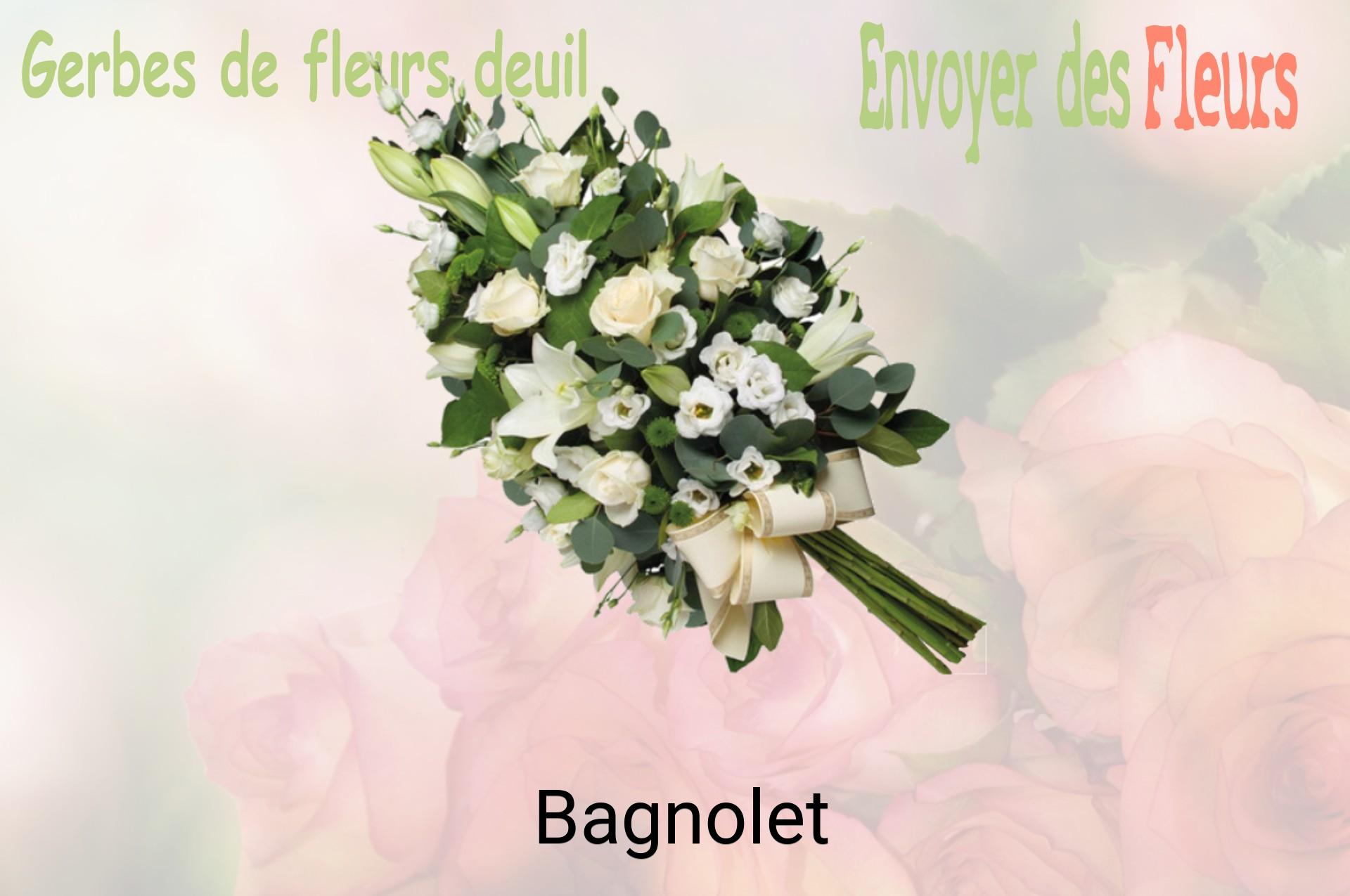 Gerbe de fleurs de deuil livrée à Bagnolet